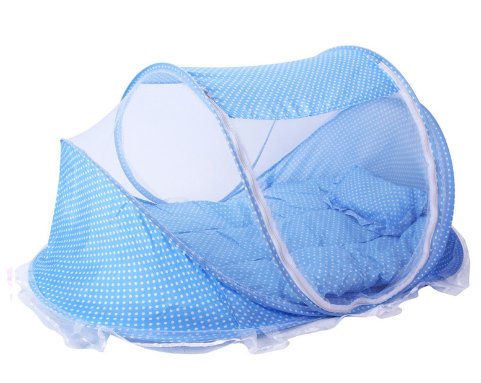 Foldable  Baby Bed Net With Pillow Net 2 Pieces Set