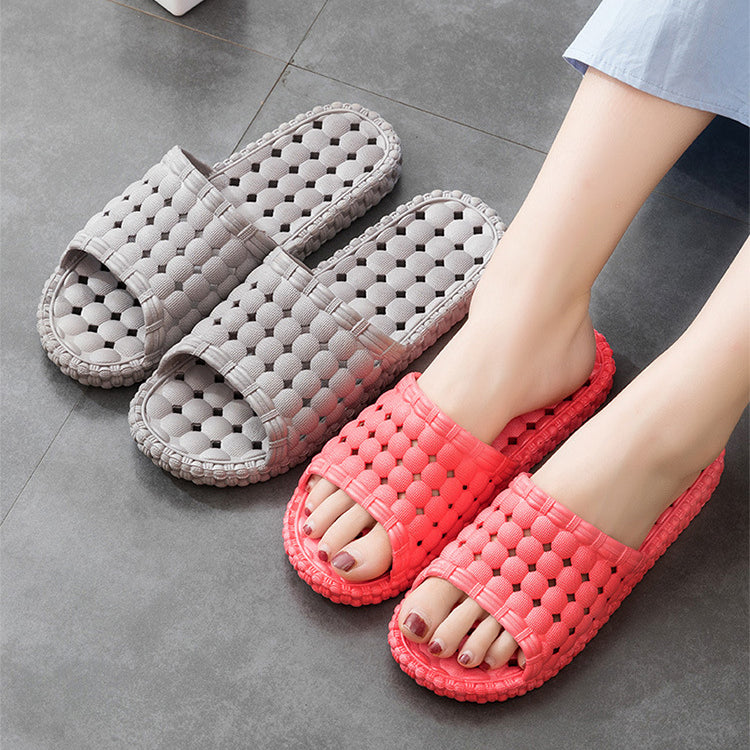 Unisex Home Shoes Hollow Out Bathroom Slippers Men Women