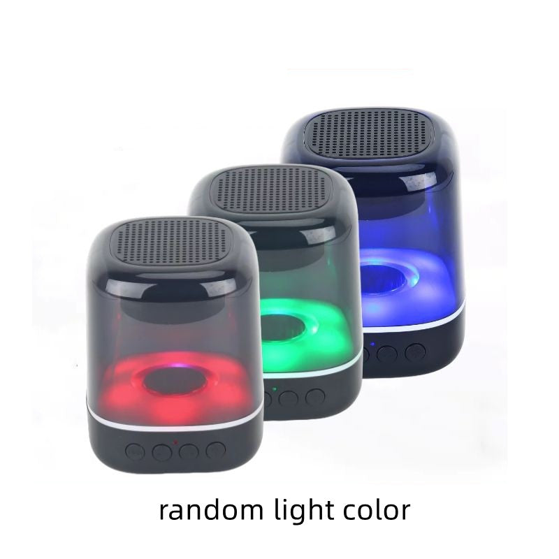 Bluetooth Wireless Portable Luminous Transparent Bedside Lamp Speaker