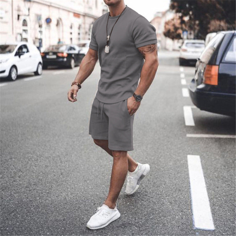 European And American Men's Sweater Casual Sports Suit