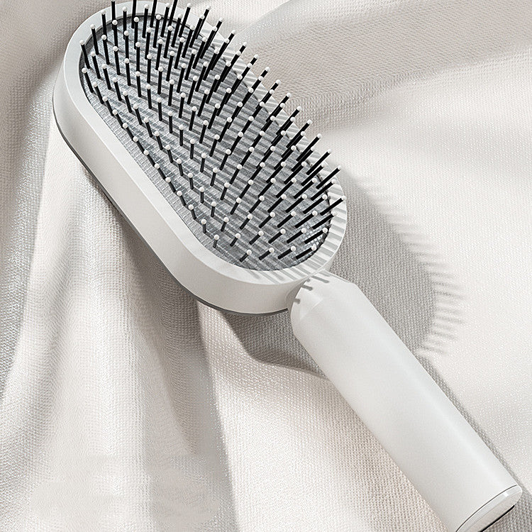 Self Cleaning Hair Brush For Women One-key Cleaning Hair Loss Airbag Massage