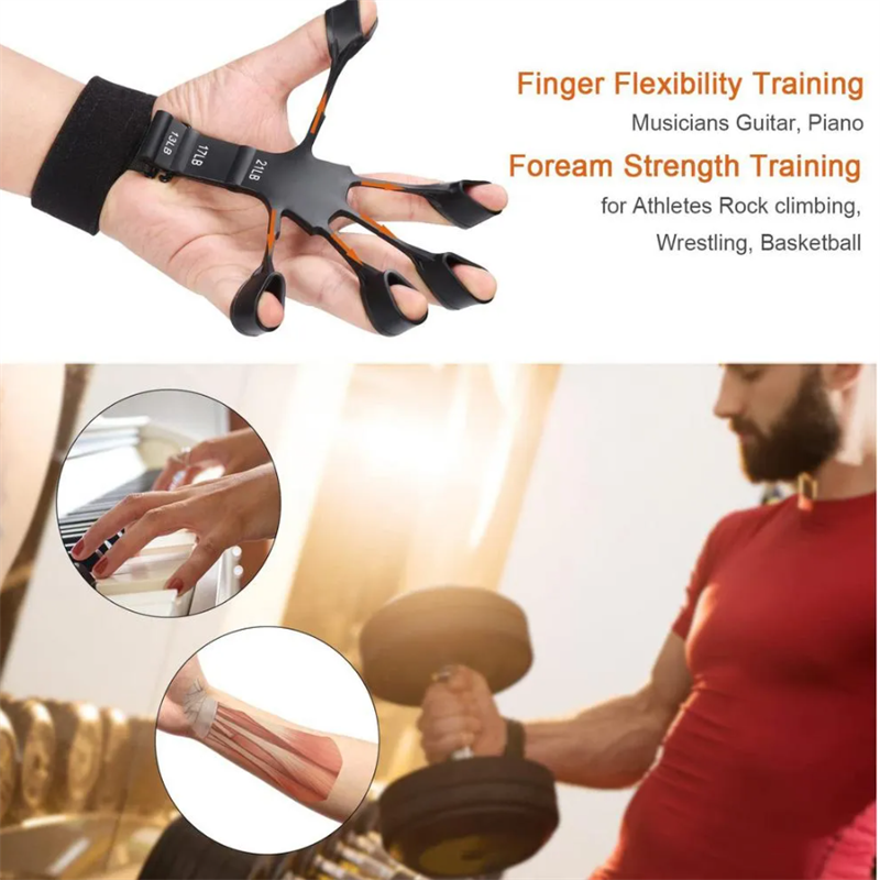 Silicone Grip Device Finger Gripper Strength Trainer Rehabilitation