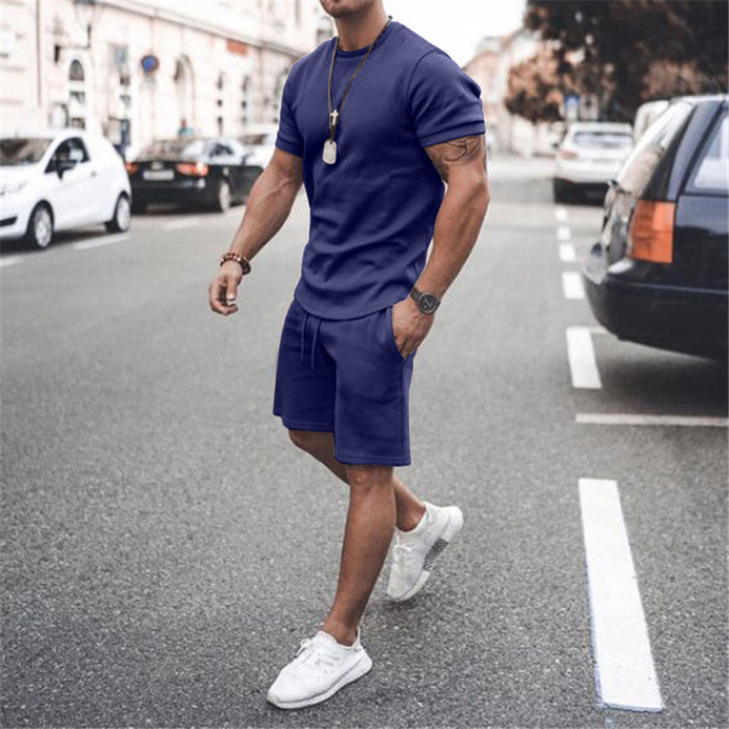 European And American Men's Sweater Casual Sports Suit