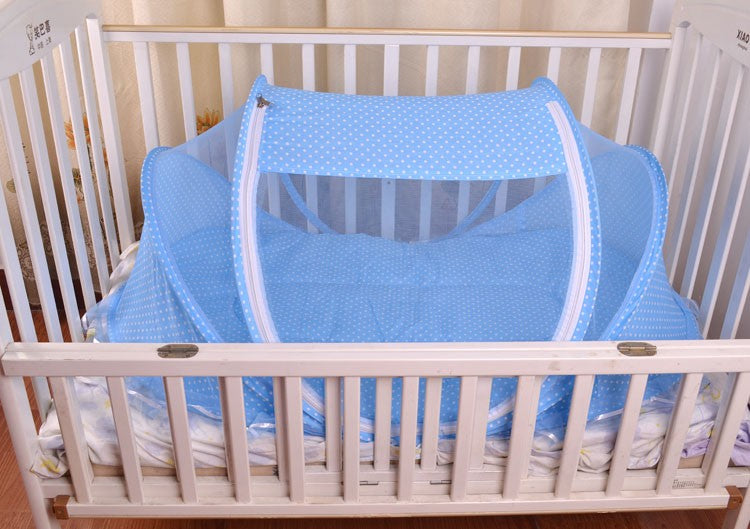 Foldable  Baby Bed Net With Pillow Net 2 Pieces Set