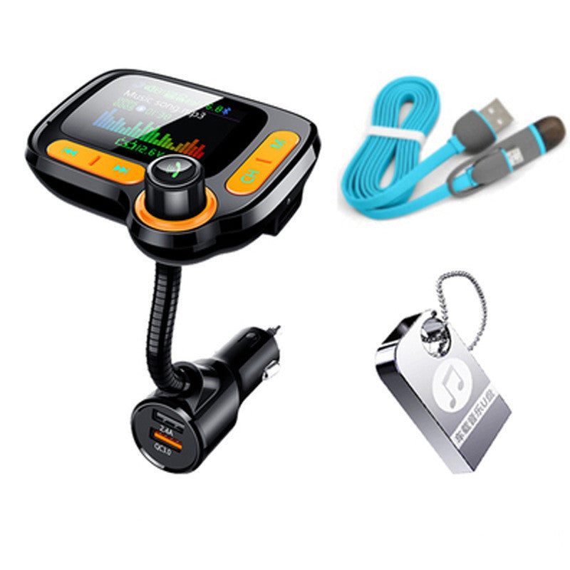 Multifunctional color screen car MP3 player and transmitter