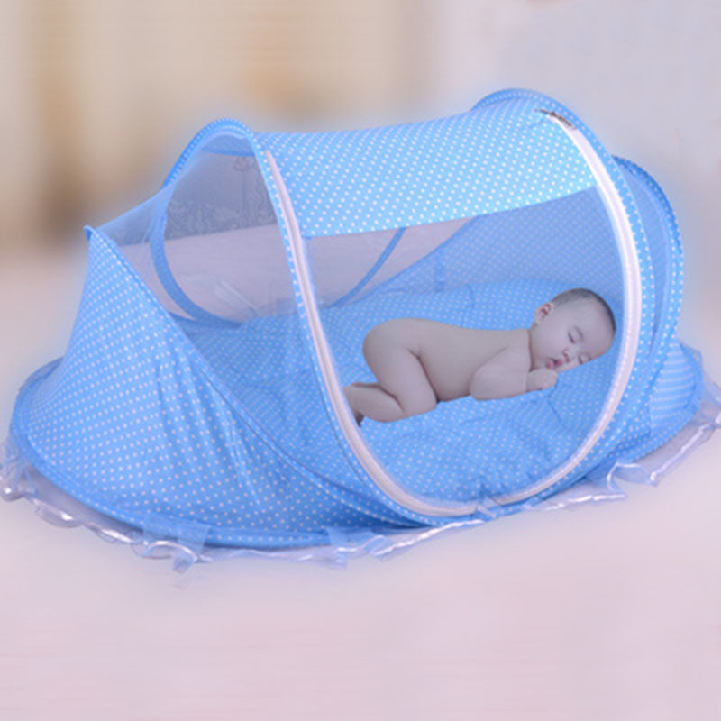 Foldable  Baby Bed Net With Pillow Net 2 Pieces Set