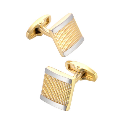 High Quality Gold French Cufflinks Men's Suit Shirt Cuff Buttons