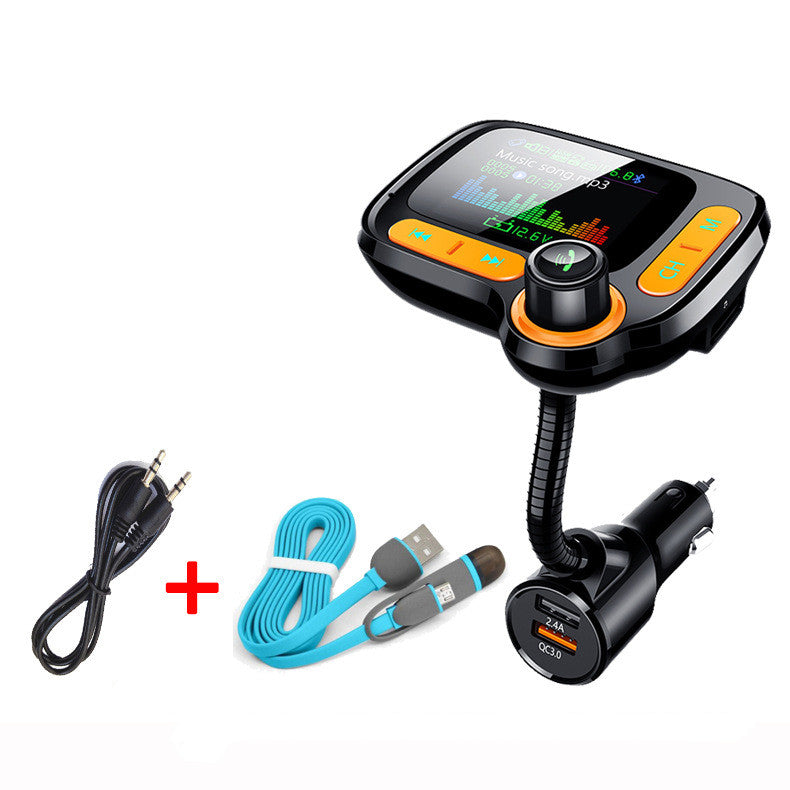 Multifunctional color screen car MP3 player and transmitter