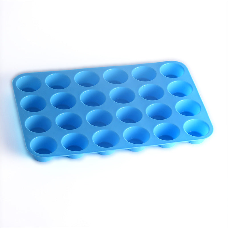 Round Silicone Cake Mould with 24 holes