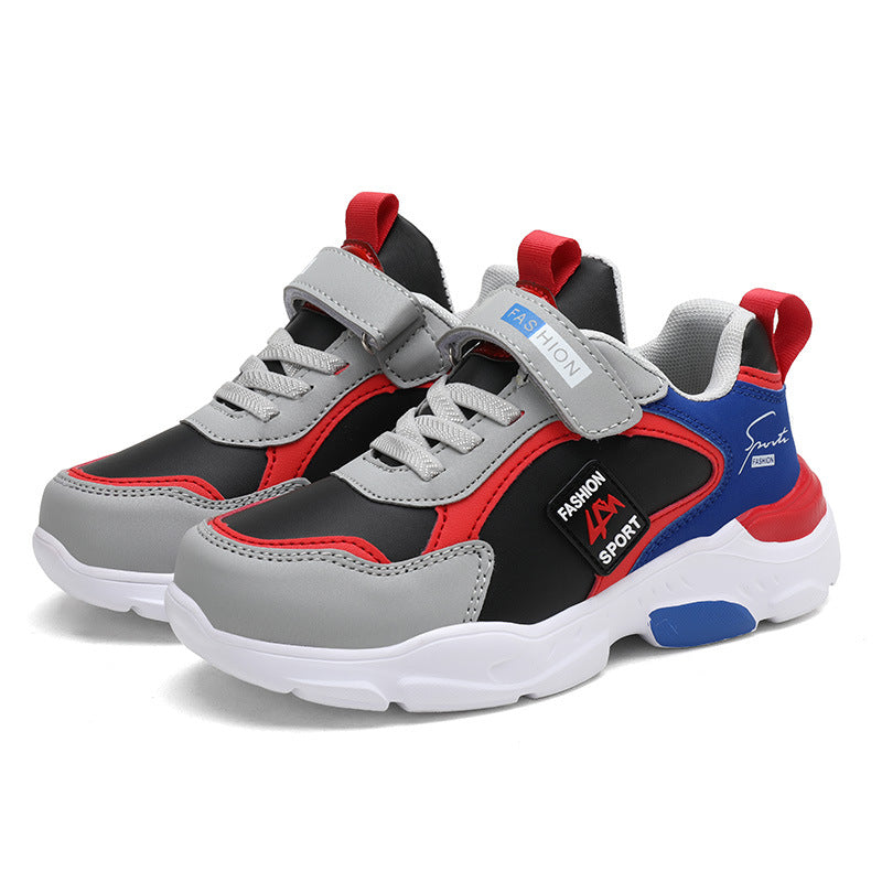 Children's Sports Shoes, Big Children's Velcro Light Casual Shoes