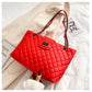 Lingge Large-Capacity Bag Women'S Bag New Trendy Fashion All-Match Chain Shoulder