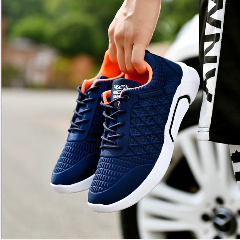 Three-color Confirmation Mesh Fashion running Shoes