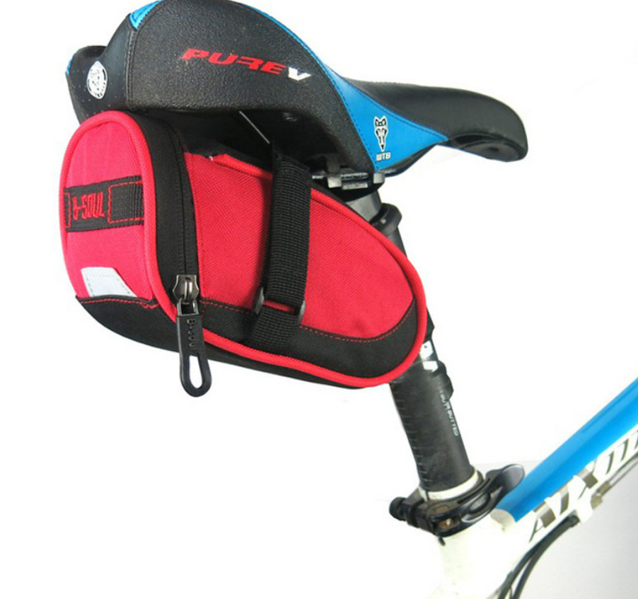 Mountain bike color rear seat bag