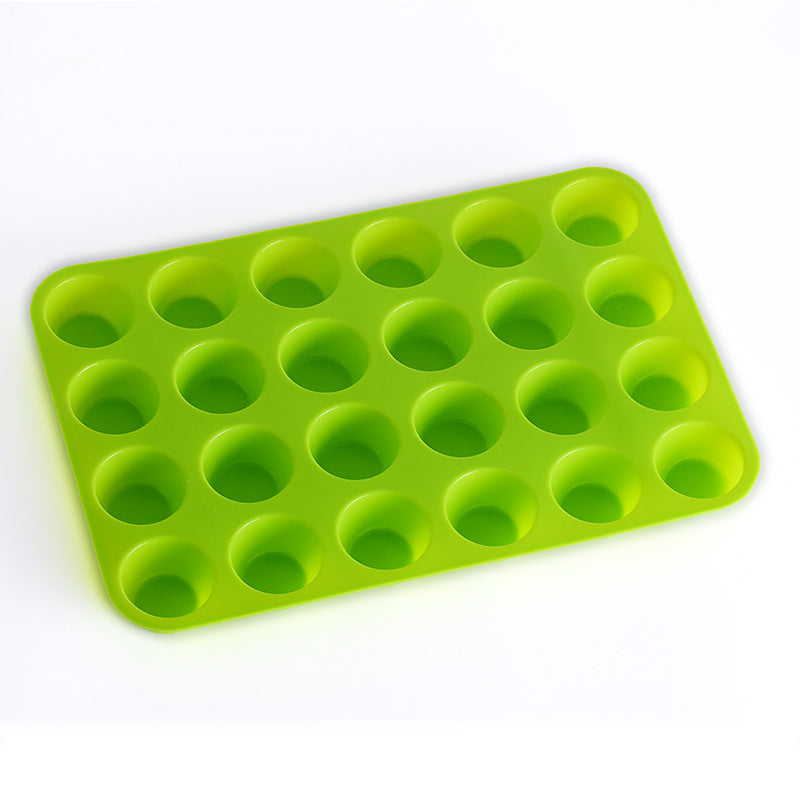 Round Silicone Cake Mould with 24 holes