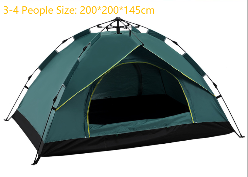 Automatic Hexagonal Multi-Person Double-Layer Outdoor Camping Rain Tent