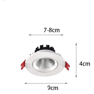 Household Wall Washing Lamp COB Spotlight Led Sky Lamp Angle Adjustable