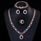 Big Brand Retro Zircon Necklace Set Chain Women
