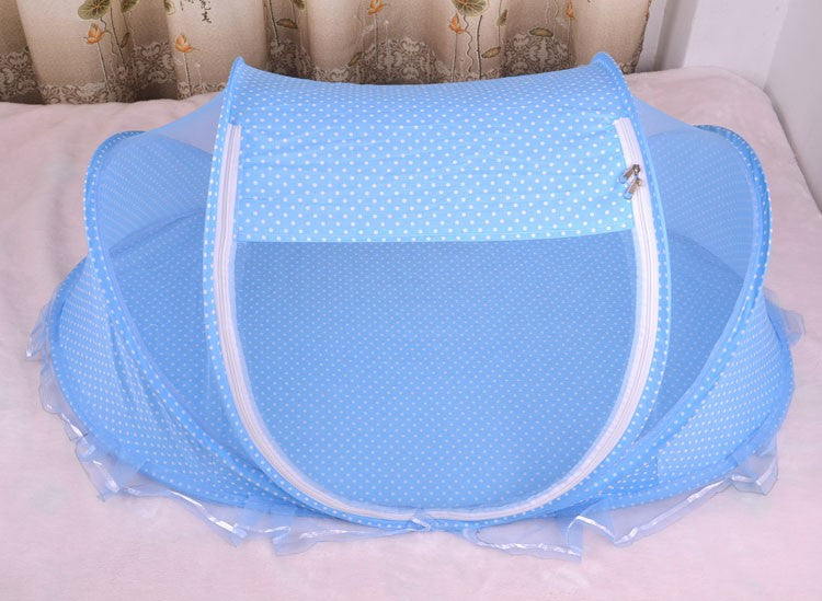 Foldable  Baby Bed Net With Pillow Net 2 Pieces Set