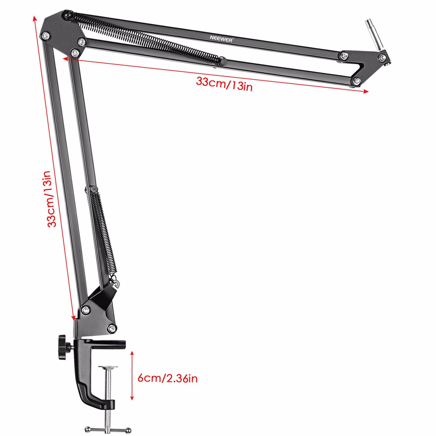 Neewer NW-7000 USB Professional Studio Condenser and NW-35 Adjustable Suspension Scissor Arm Stand