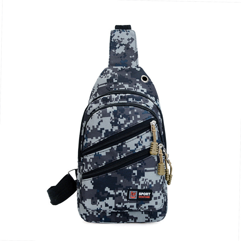 Outdoor Camouflage Chest Bag Men's Outdoor Sports And Casual Crossbody Bag