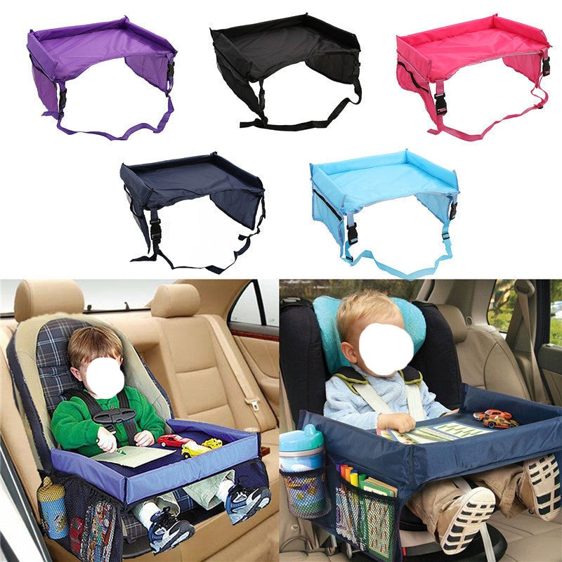 Vehicle-mounted children's waterproof toy table tray table