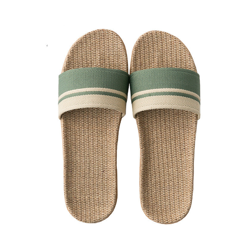 Linen Sandals And Slippers Women Summer Indoor Non-slip