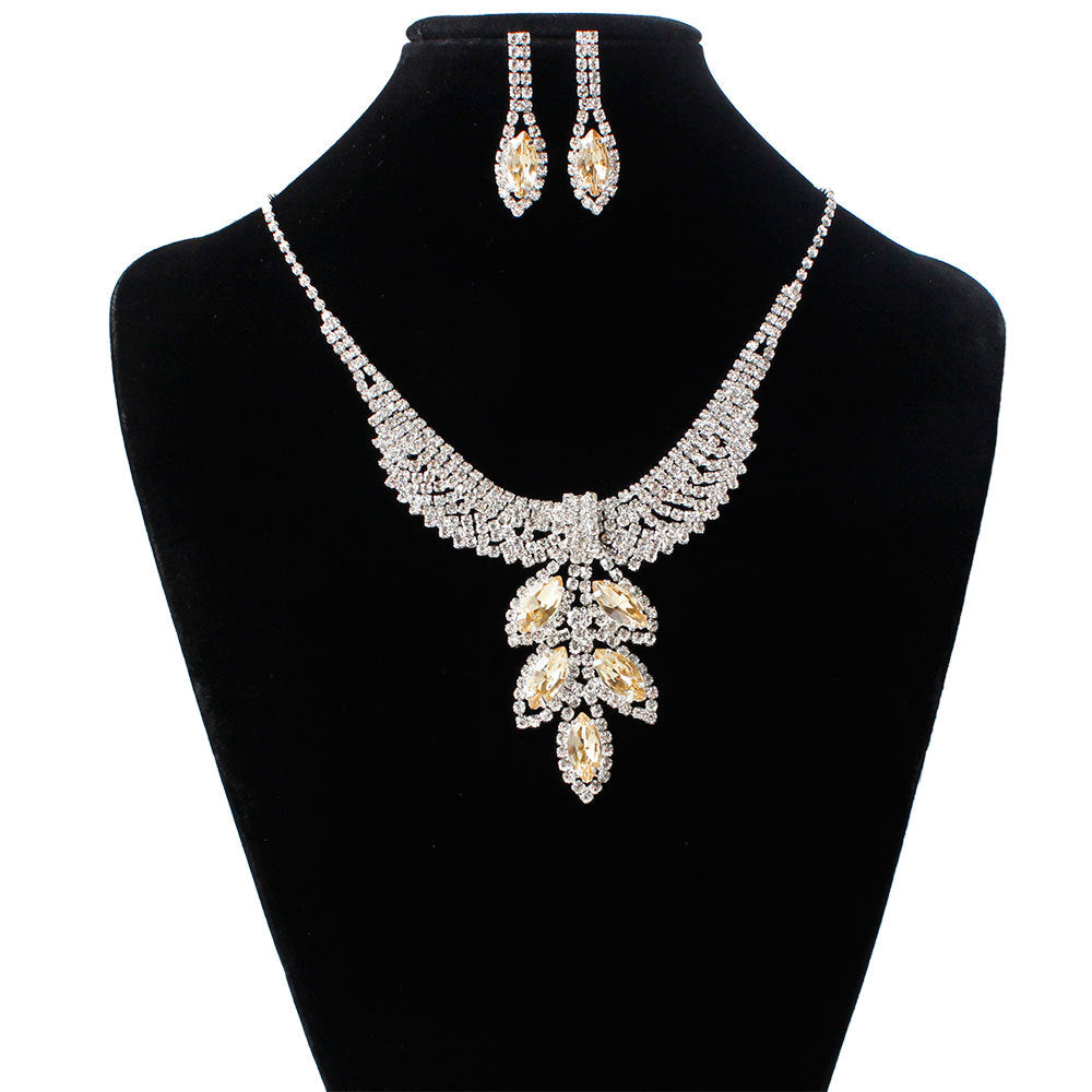 Three sets of Korean Wedding Necklace, Earring set