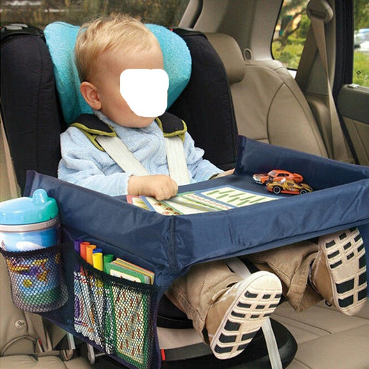 Vehicle-mounted children's waterproof toy table tray table