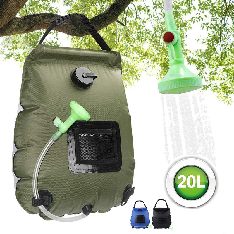 Outdoor Solar Bath Bag Camping Bath Water Storage Bag Portable 20L