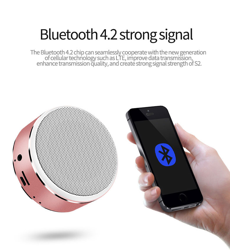 S8 portable Bluetooth speaker Mini card subwoofer built-in battery