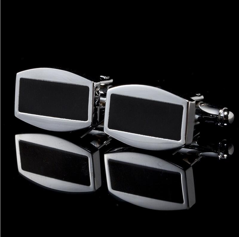 Square Men's Cufflinks Spot Simple French Cuff Buttons