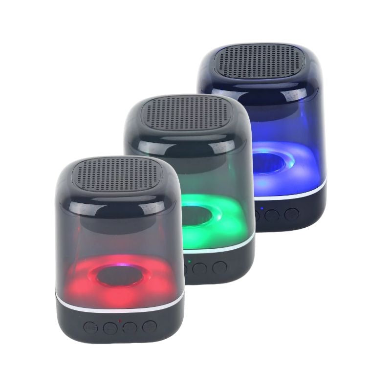 Bluetooth Wireless Portable Luminous Transparent Bedside Lamp Speaker