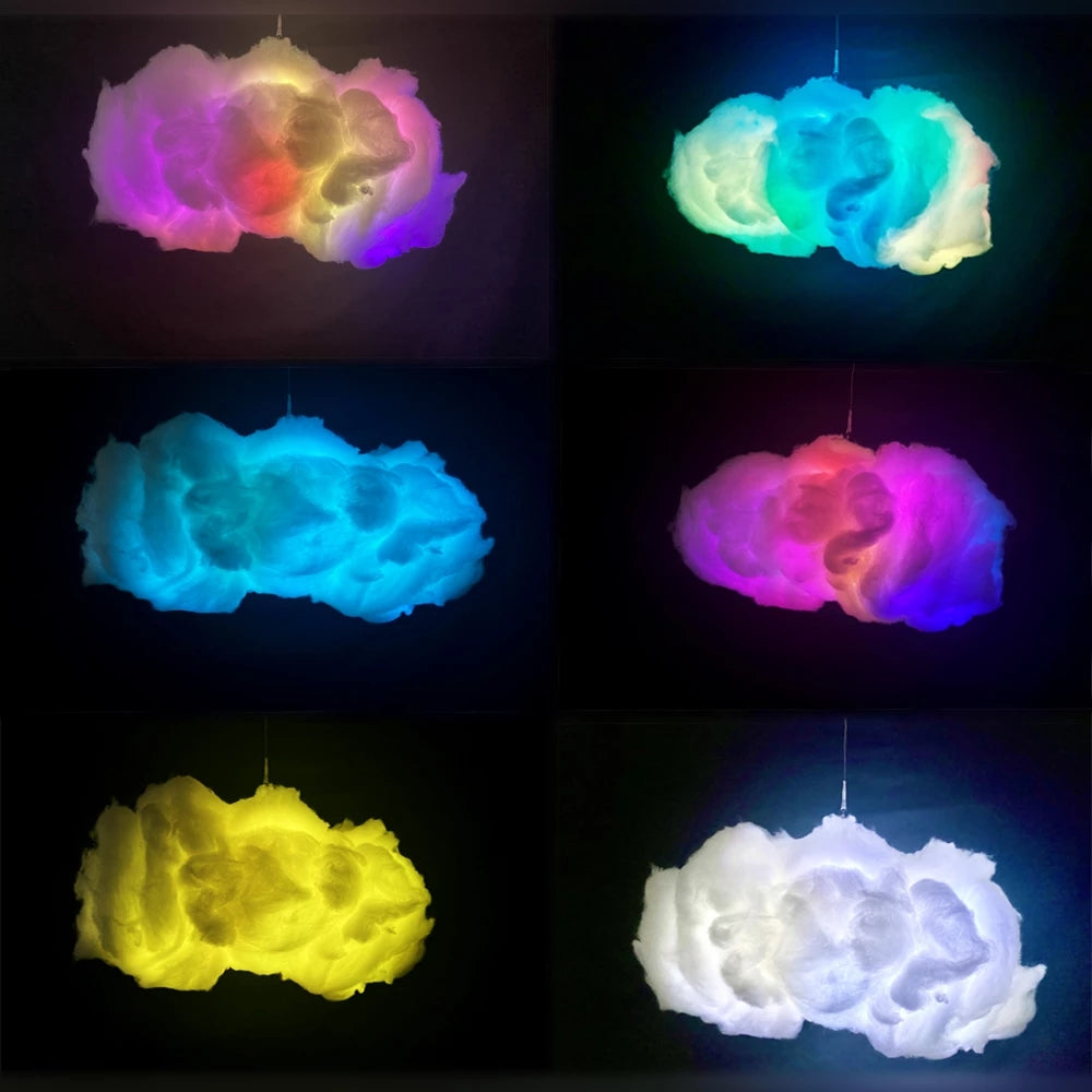 USB Cloud Light APP Control Music Synchronization 3D RGBIC Ambient Light Simulation Clouds