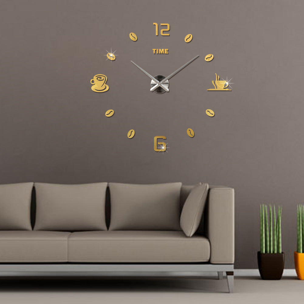 Oversized Mirror Wall Sticker Wall Sticker Clock