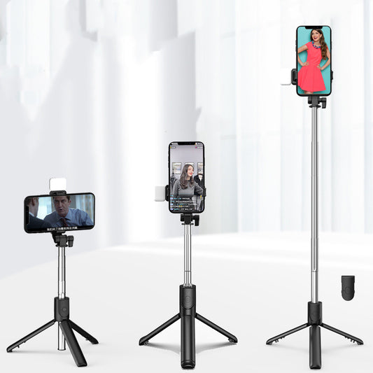 Bluetooth Fill Light Selfie Stick Tripod Phone Holder