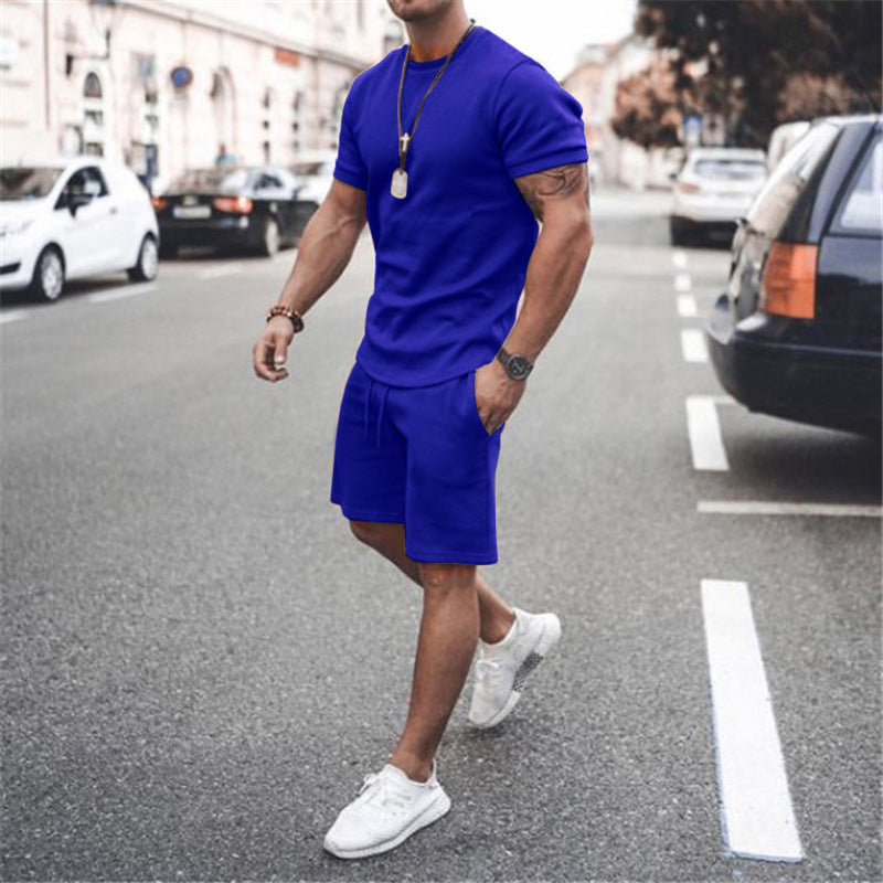 European And American Men's Sweater Casual Sports Suit