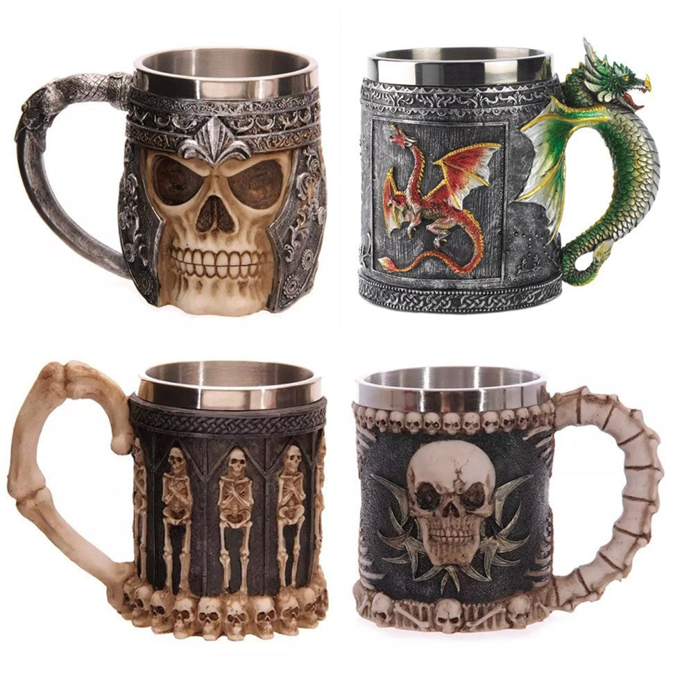 Skull Mugs Coffee 400ML 3D