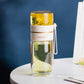 Glass Water Bottle With Tea Infuser Filter and Tea Separation