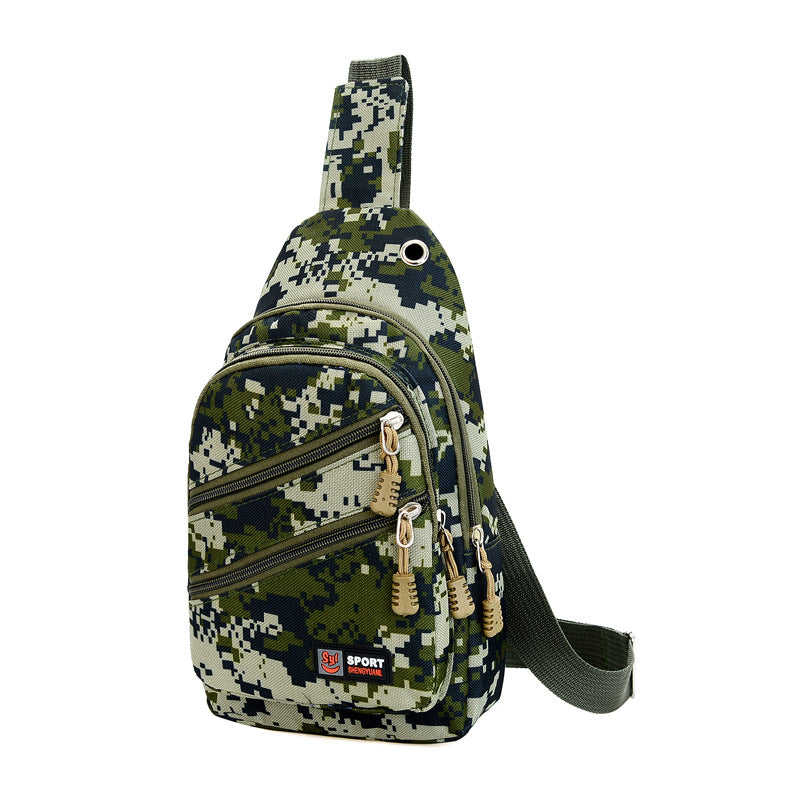 Outdoor Camouflage Chest Bag Men's Outdoor Sports And Casual Crossbody Bag