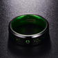 Matte Green Zircon Men Ring Tungsten Carbide Wedding Ring