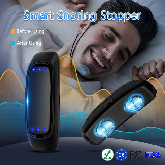 Smart Anti Snoring Device EMS Pulse Snoring Stop Effective Solution Noise Reduction Muscle Stimulator