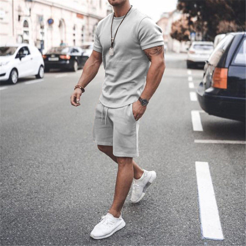 European And American Men's Sweater Casual Sports Suit