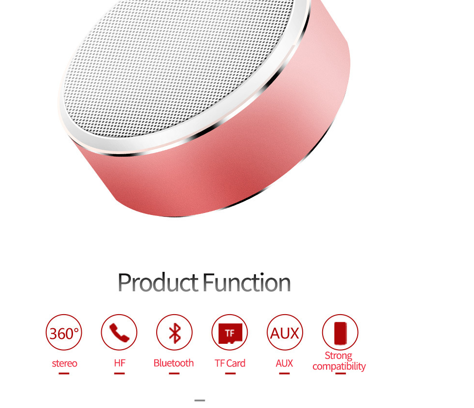 S8 portable Bluetooth speaker Mini card subwoofer built-in battery