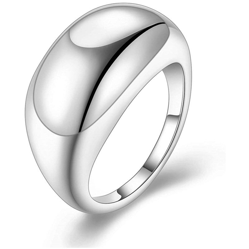 Creative Retro Simple Titanium Steel Casting Bread Ring