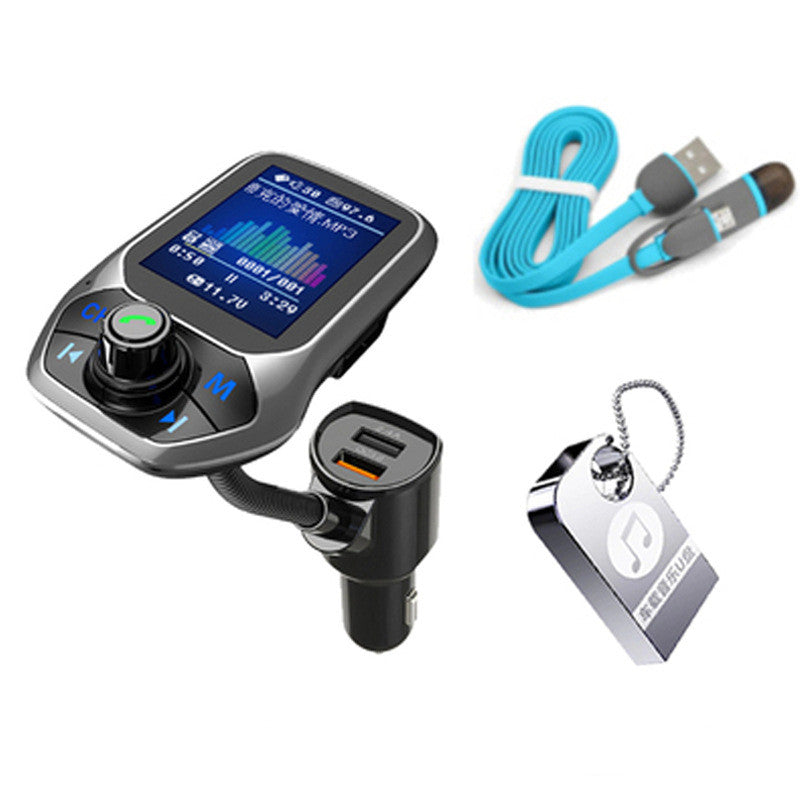 Multifunctional color screen car MP3 player and transmitter