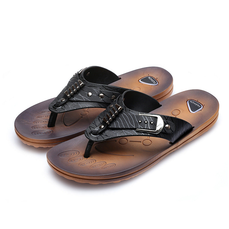 Men's Flip Flops Flat Beach Sandals And Slippers