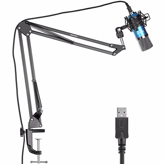 Neewer NW-7000 USB Professional Studio Condenser and NW-35 Adjustable Suspension Scissor Arm Stand