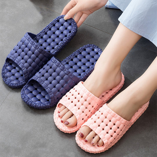 Unisex Home Shoes Hollow Out Bathroom Slippers Men Women