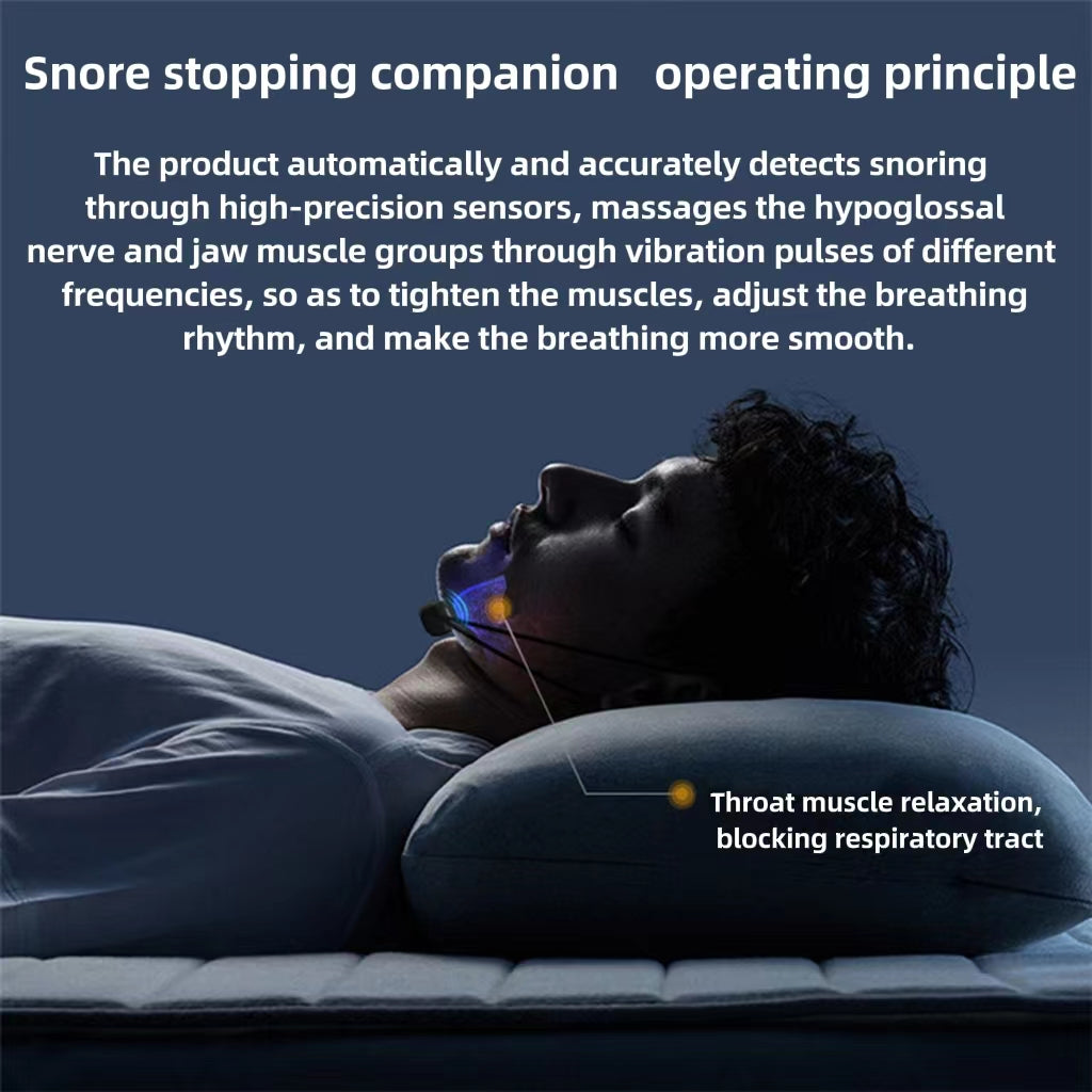 Smart Anti Snoring Device EMS Pulse Snoring Stop Effective Solution Noise Reduction Muscle Stimulator