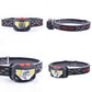 Head-mounted Multi-functional Red Light Warning LED Wave Induction